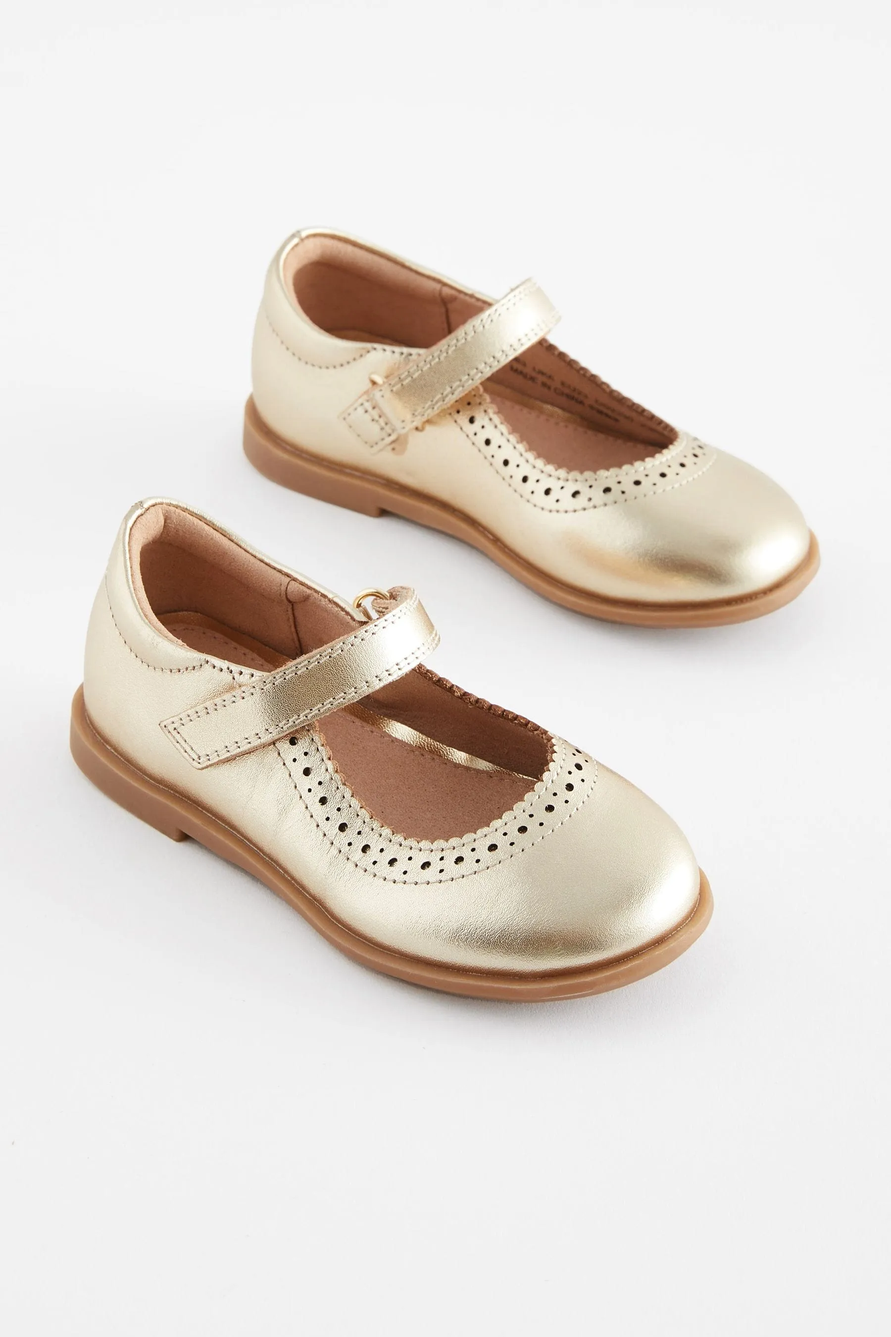 Scarpe brogue Mary Jane in pelle     
